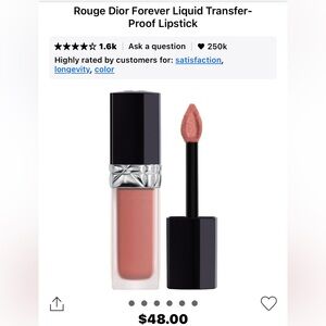 NWT Dior Rouge Dior Forever Liquid 100 Forever Nude